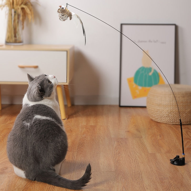 FISHING-CAT™| Jouet interactif en forme d'oiseau